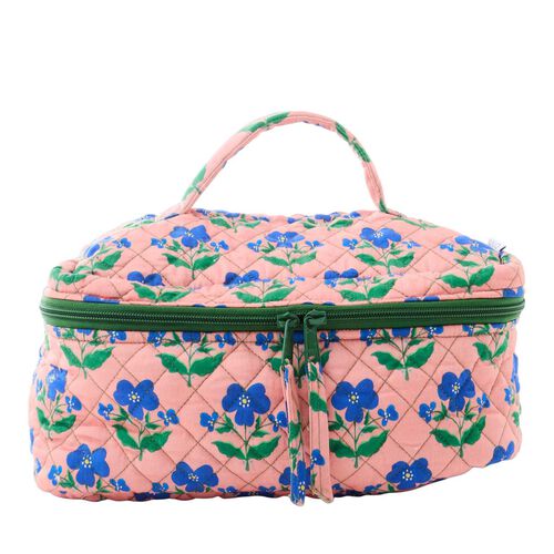 Kip&Co X Anna Spiro Indian Summer Rose Quilted Cotton Toiletry Case