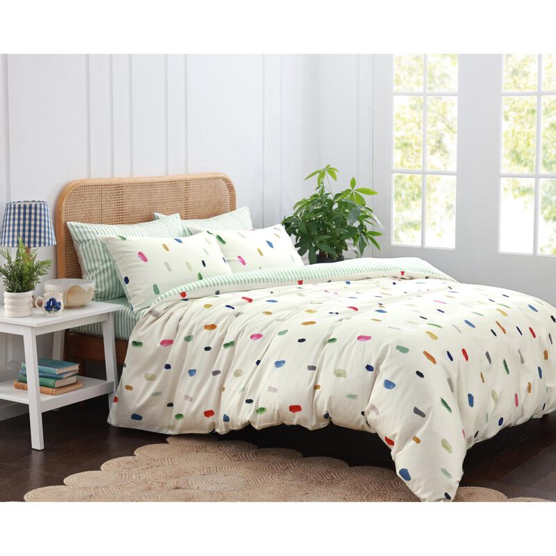Bluebellgray Paintmarks Reversible Duvet Set image number 0
