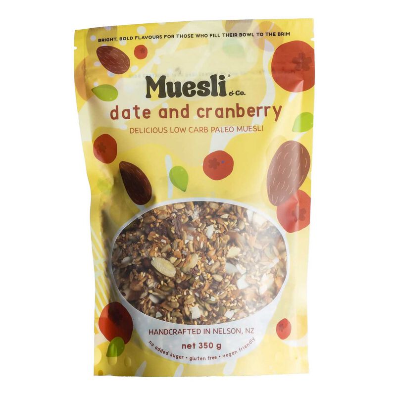 Muesli & Co. Date & Cranberry Low Carb Paleo Muesli 350g image number 0