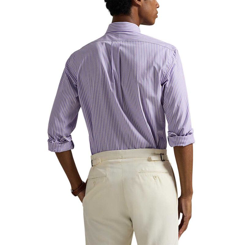 Polo Ralph Lauren Custom Fit Striped Stretch Poplin Shirt image number 1