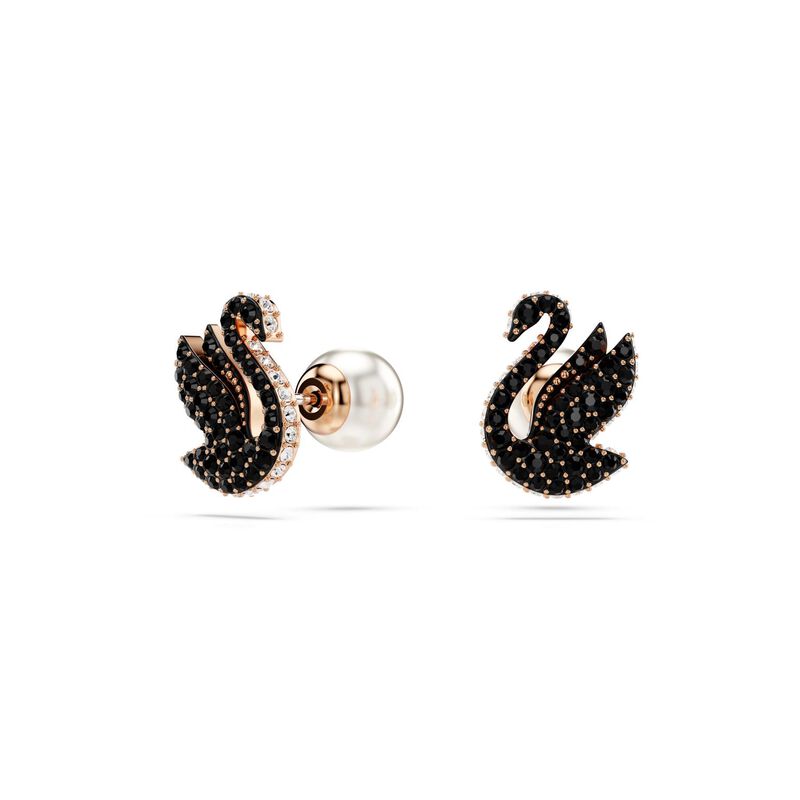 Swarovski Swan Stud Earrings image number 1