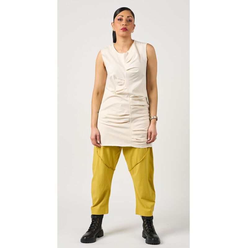 La Vaca Loca Sleeveless Gather Front Tank Top image number 2