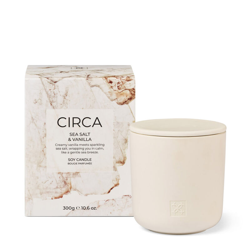 CIRCA Sea Salt & Vanilla Soy Candle 300g image number 0