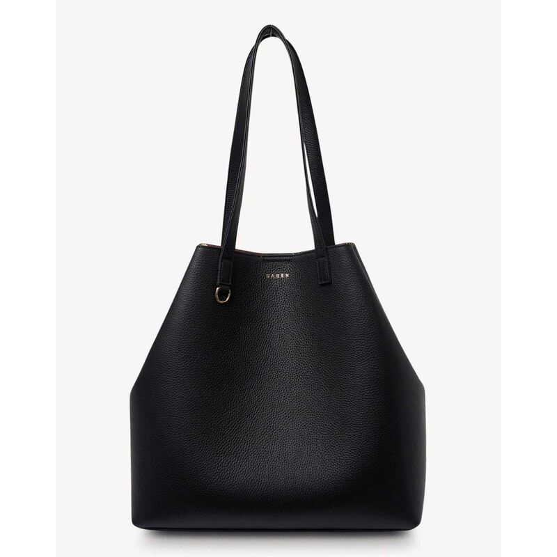 Saben Carter Tote Black + Umber Chain Print image number 2