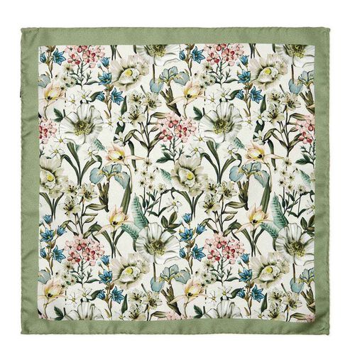 Cambridge Poppies And Irises Pocket Sq