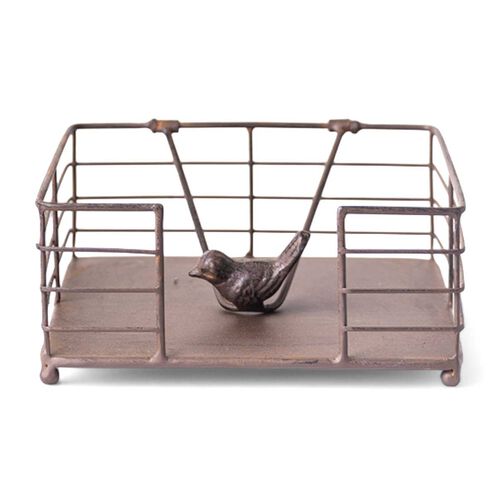 French Country Bird Napkin Holder