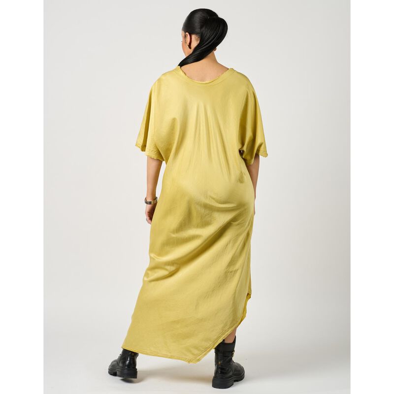 La Vaca Loca V-Neck Shortsleeve Angle Hem Dress image number 4
