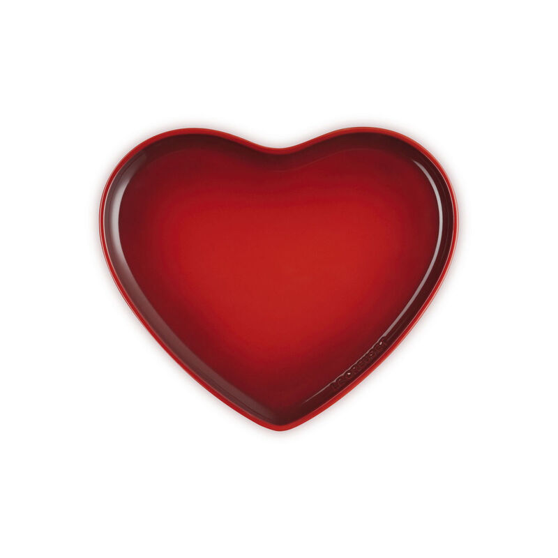 Le Creuset Stoneware Heart Serving Platter image number 1