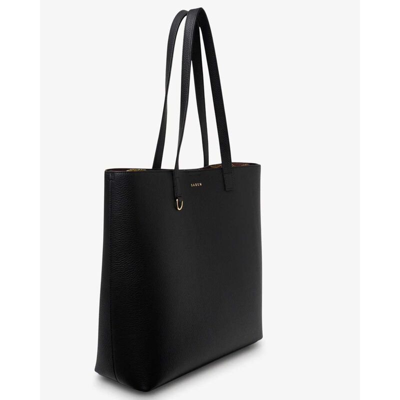Saben Carter Tote Black + Umber Chain Print image number 3