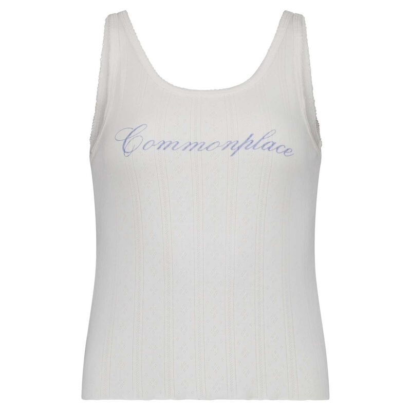 COMMONPLACE ESSENTIALS Riviera Pointelle Tank image number 2