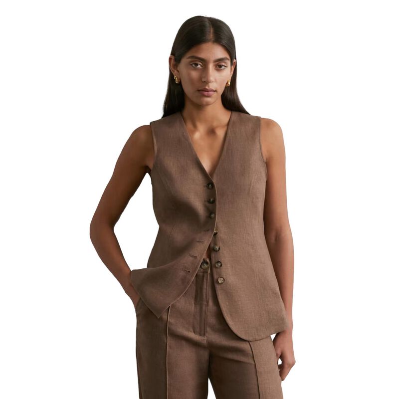 JAG Kayla Linen Vest image number 0