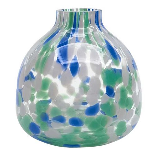 Urban Products Jaslyn Speckle Glass Bud Vase Green & Blue 9cm