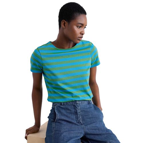 Seasalt Cornwall Sailor T-Shirt Scallion Hedgerow