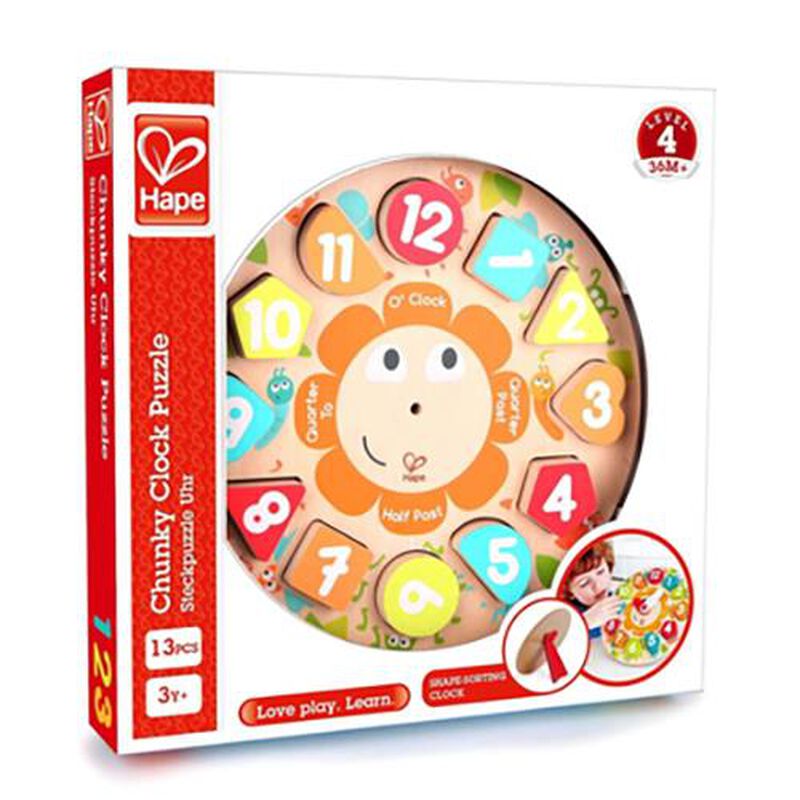 Hape Chunky Clock Puzzle image number 1