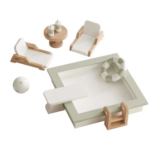Pottery Barn Kids Dollhouse Pool Set