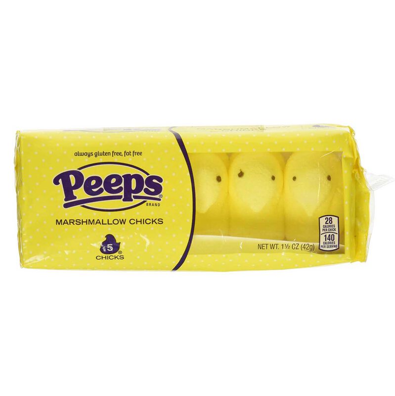Peeps&reg; 5Pc Yellow Marshmallow Chicks image number 0