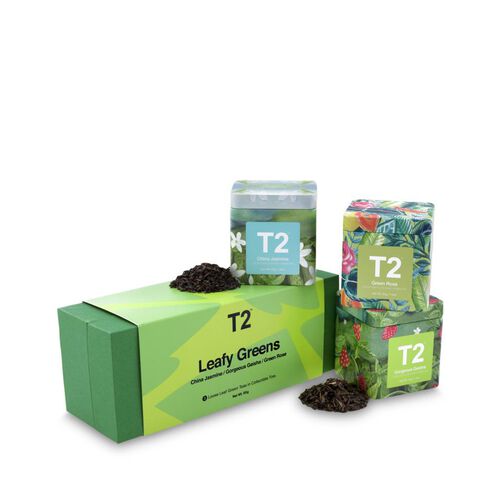 T2 Leafy Greens Loose Leaf Icon Trio 95g