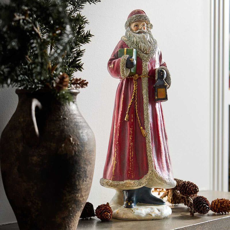 French Country Santa Tales with Lantern and Gift image number 1