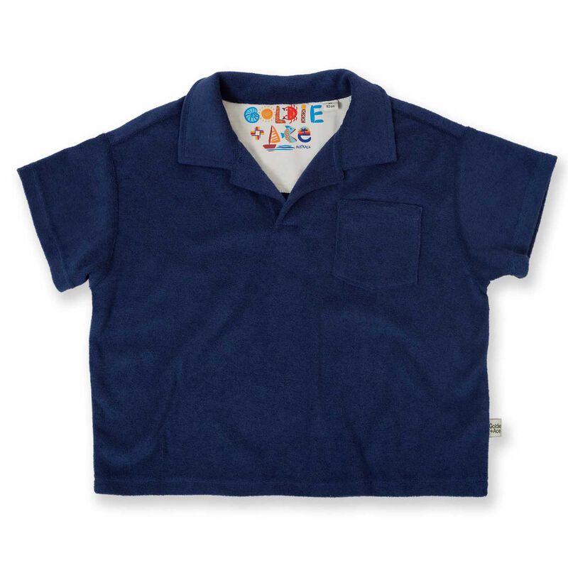 Goldie + Ace Oversized Terry Polo 6M-2Y image number 0