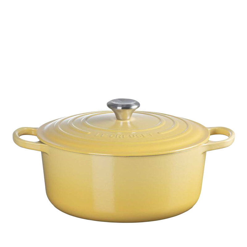 Le Creuset Signature Round Casserole 28cm - Camomille SS Knob image number 0