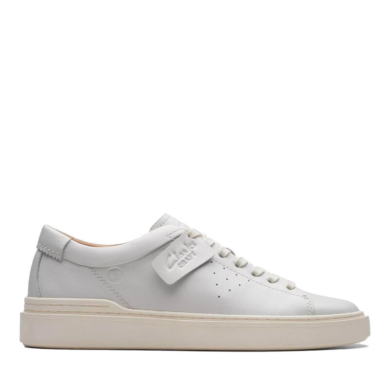 Clarks Mens Craft Swift White Leather image number 0