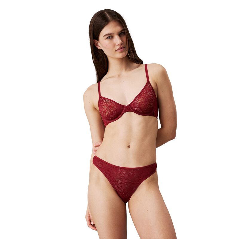 Calvin Klein Sheer Marquisette Lace Thong image number 0