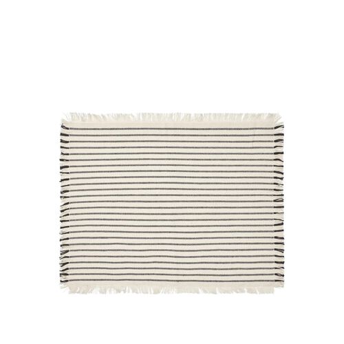 Broste Placemat Elouise Set Of 2 - Off White/Black