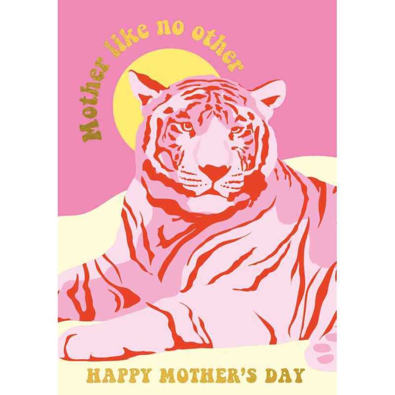 Image Gallery Pink Tiger Mother's Day Card image number 0