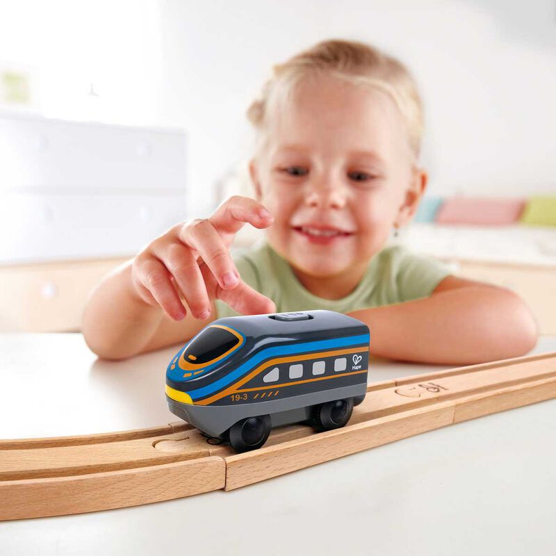 Hape Battery Powered Inter-City Loco - Black image number 1