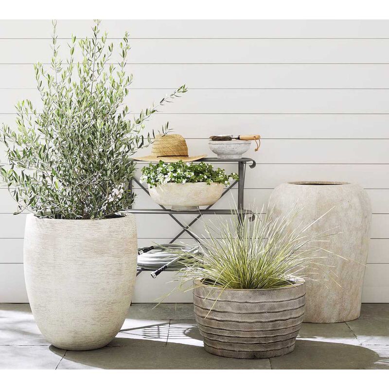 Pottery Barn Artisan Planters Natural Large image number 1