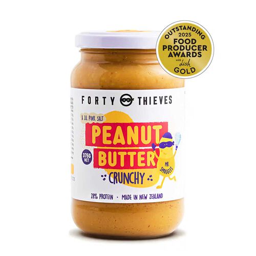 Forty Thieves Peanut Butter Crunchy 375g