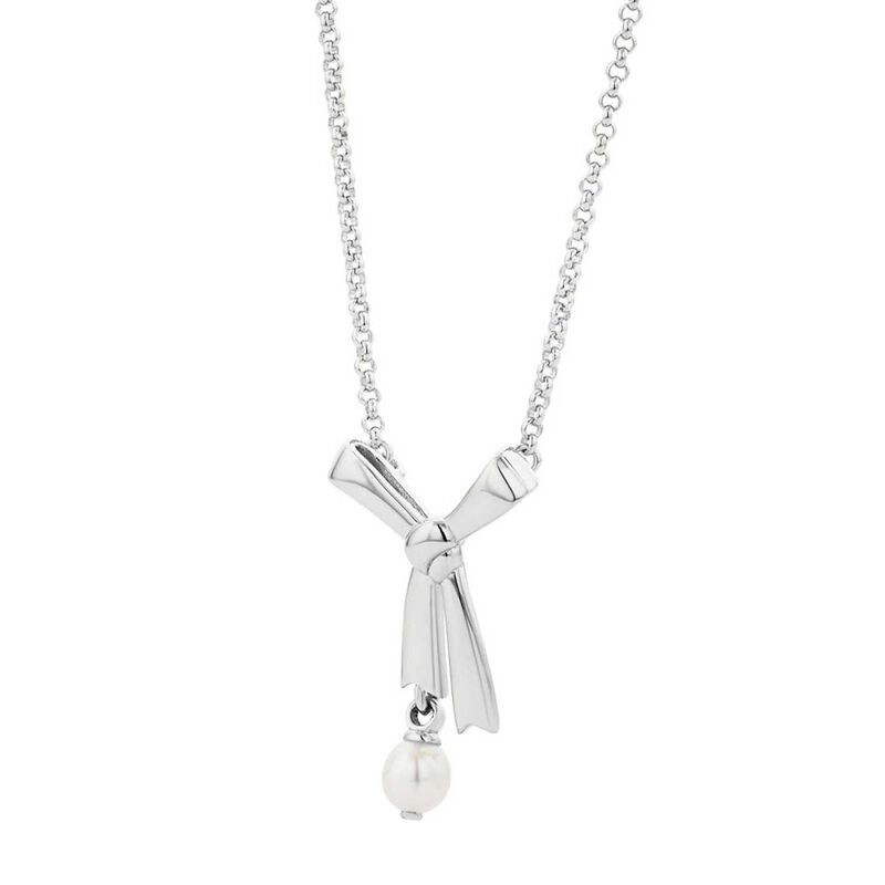 Karen Walker Pearl Bow Necklace 45cm image number 0