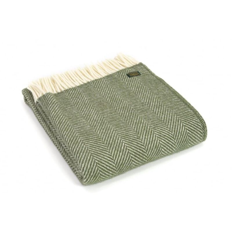 Tweedmill Pure New Wool Fishbone Throw 150x183cm image number 0