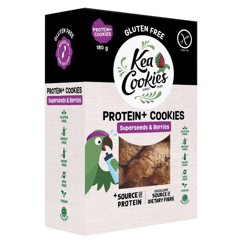 Kea Cookies Protein+ Superseeds & Berries Gluten-Free Cookies 180g image number 0