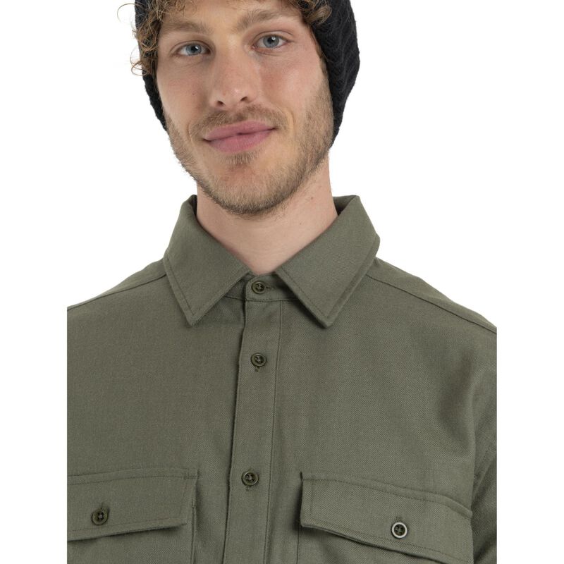 Icebreaker Mens Merino 200 Dawnder LS Flannel Shirt image number 2