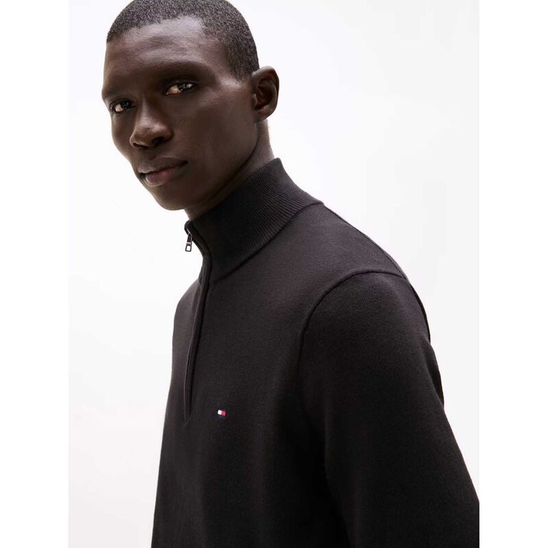 Tommy Hilfiger Essential Cotton Zip Mock image number 2