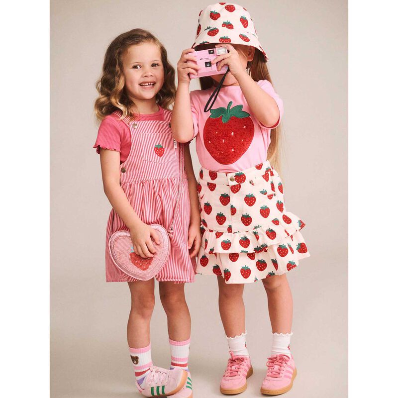 Huxbaby Strawberry Emb Stripe Pinafore 3-5Y image number 1