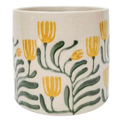 Urban Products Pilbra Planter Green & Yellow Medium 13cm