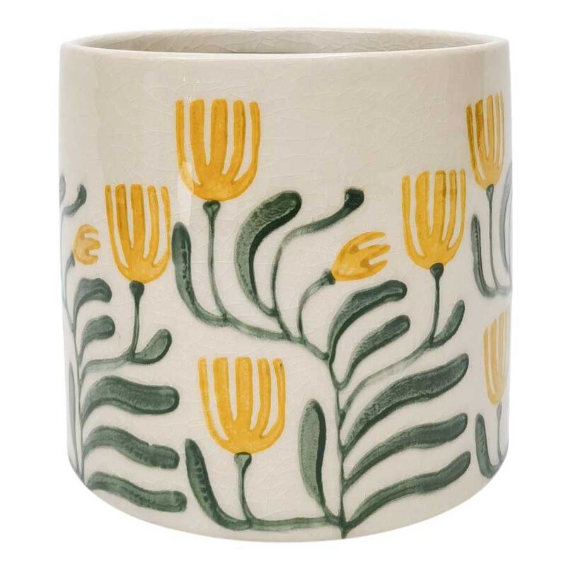 Urban Products Pilbra Planter Green & Yellow Medium 13cm image number 0