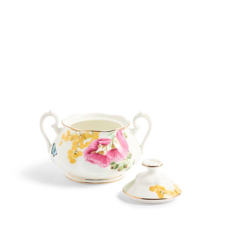 Royal Albert Miranda Kerr Australiana Teapot Sugar Cream White 3 Pieces image number 1