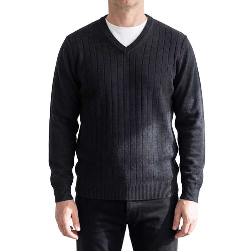 Silverdale Mid Weight Ribbed Vee