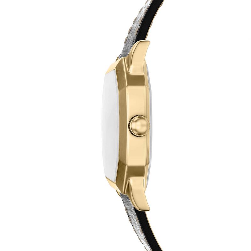 Fossil Harlow 33mm Three-Hand Black Leather Watch image number 2