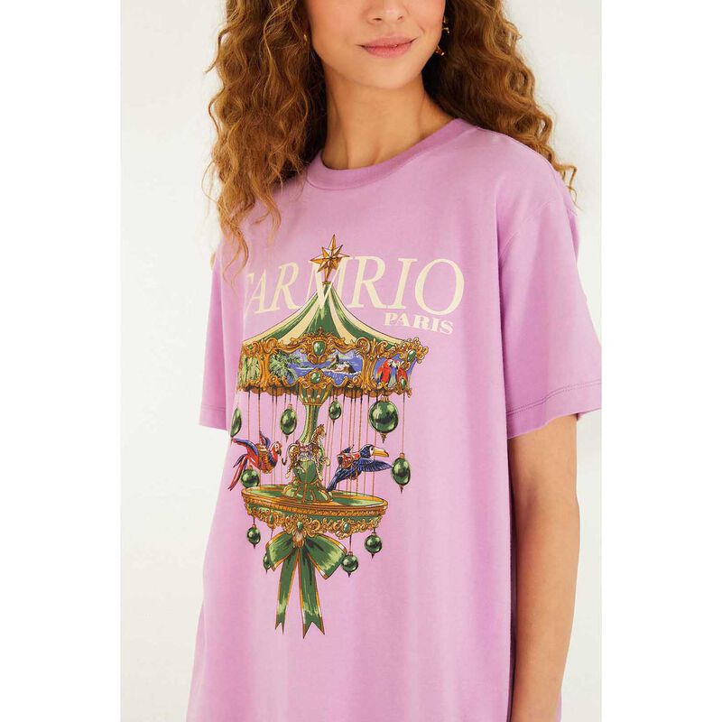 FARM Rio Paris Carousel Relaxed T-Shirt image number 2