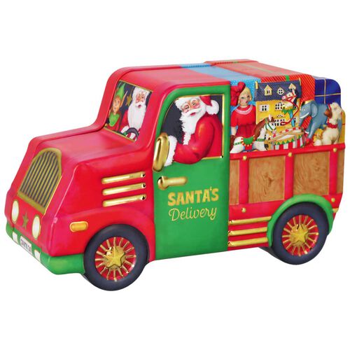 Windel Xmas Santa Delivery Van Chocolate Pieces, Milk & Hazelnut Cream 126g