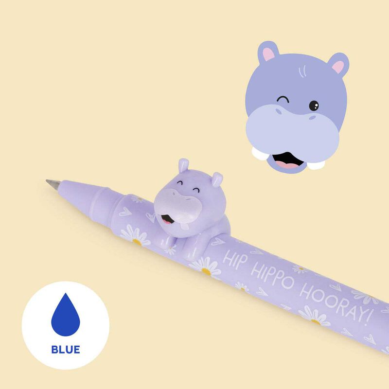 Legami Lovely Friends Gel Pen - Hippo image number 1