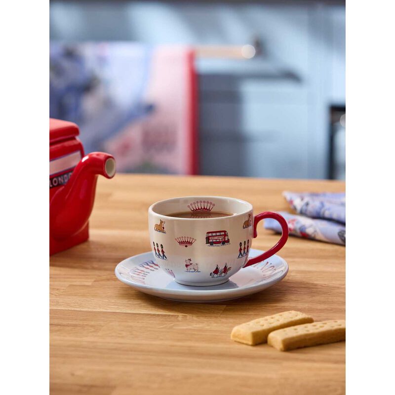 Cath Kidston London Town Teacup & Saucer image number 1