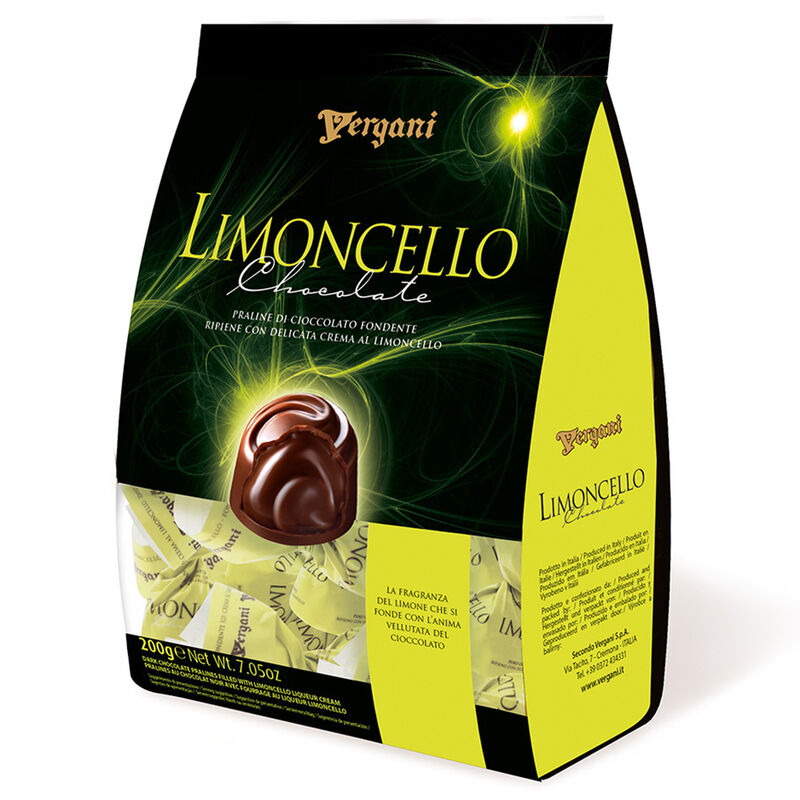 Vergani Dark Chocolate Limoncello Creams 200g image number 0