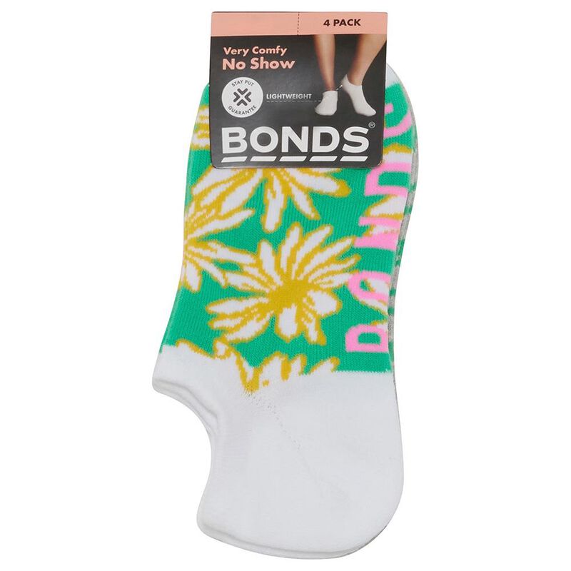 Bonds Pattern No Show Socks - 4 Pack image number 5