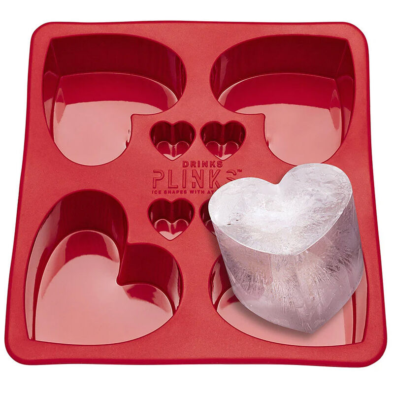 Drinks Plinks Ice Cube Tray - Big Hearts image number 0