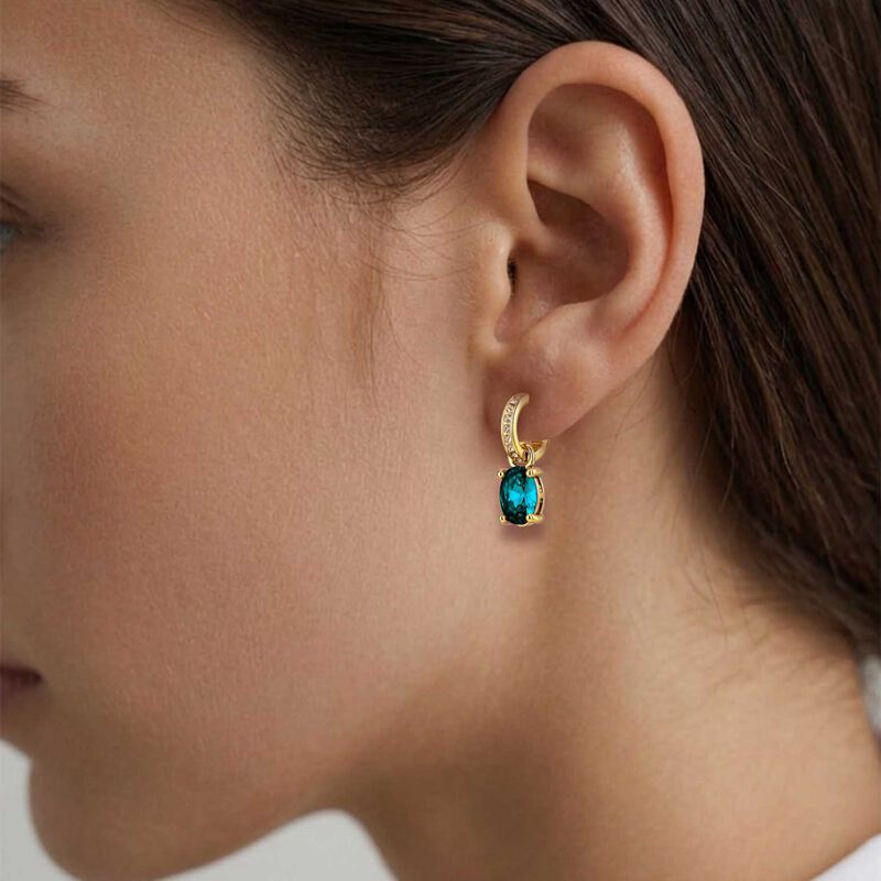 Dyrberg Kern Solene Sg Petrol Earring image number 1